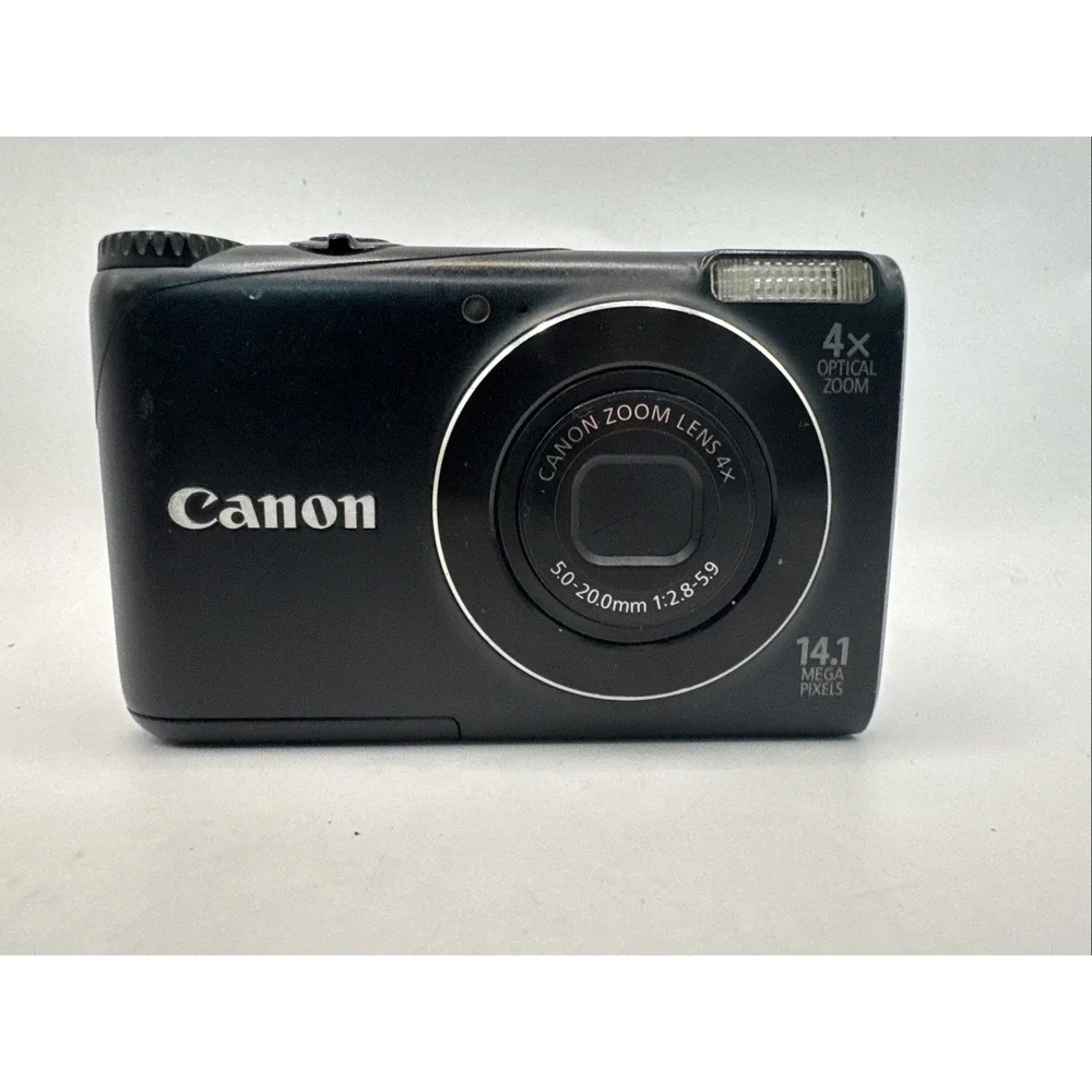 Canon PowerShot A2200 HD 14.1MP 4X Digital Camera Black for parts